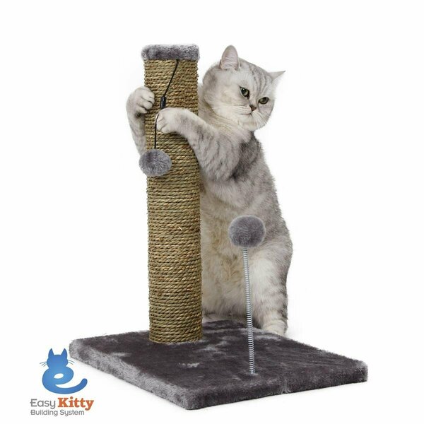 Abc Pet 20 in. Sea Grass Scratcher With Spring Toy, Brown 3008001